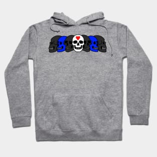 Pride Skulls Leather Hoodie